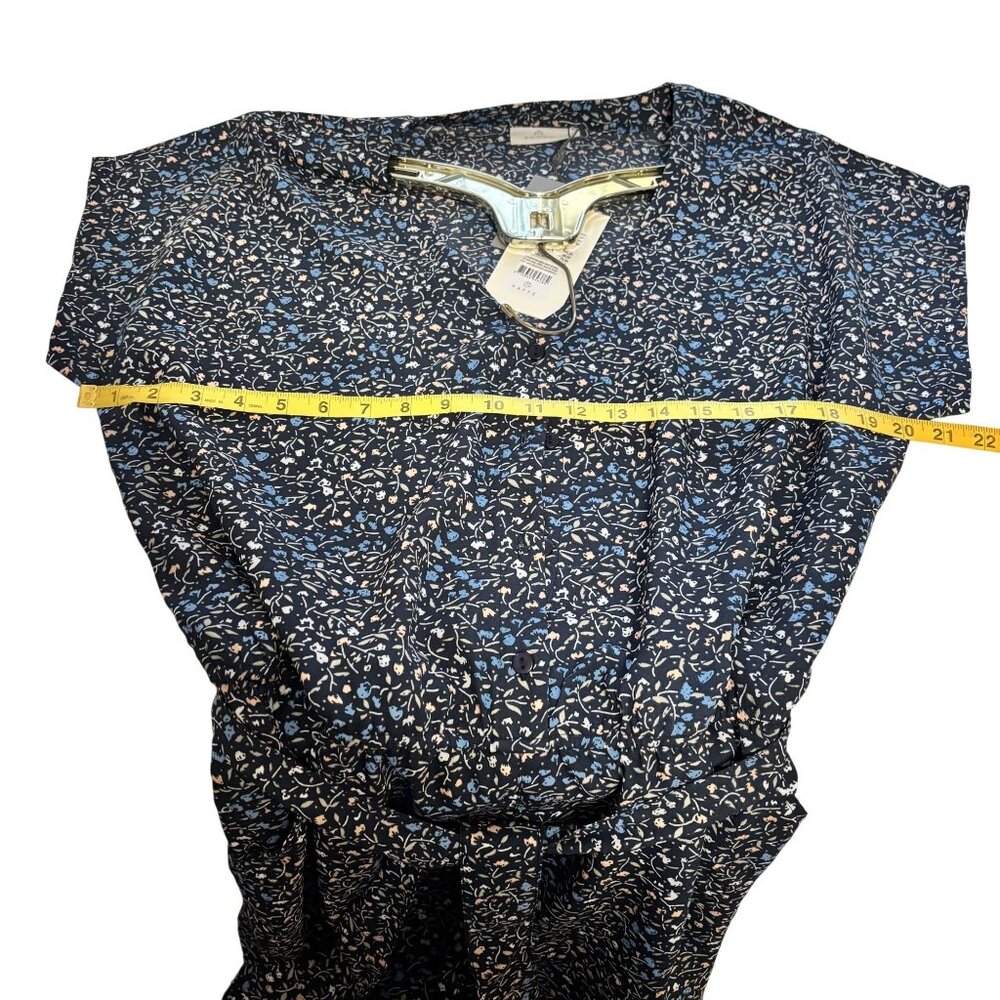 Kaffe floral Print Jumpsuit With Short Sleeves & Belted Waist Size UK 42 = US 14 - Picture 10 of 13